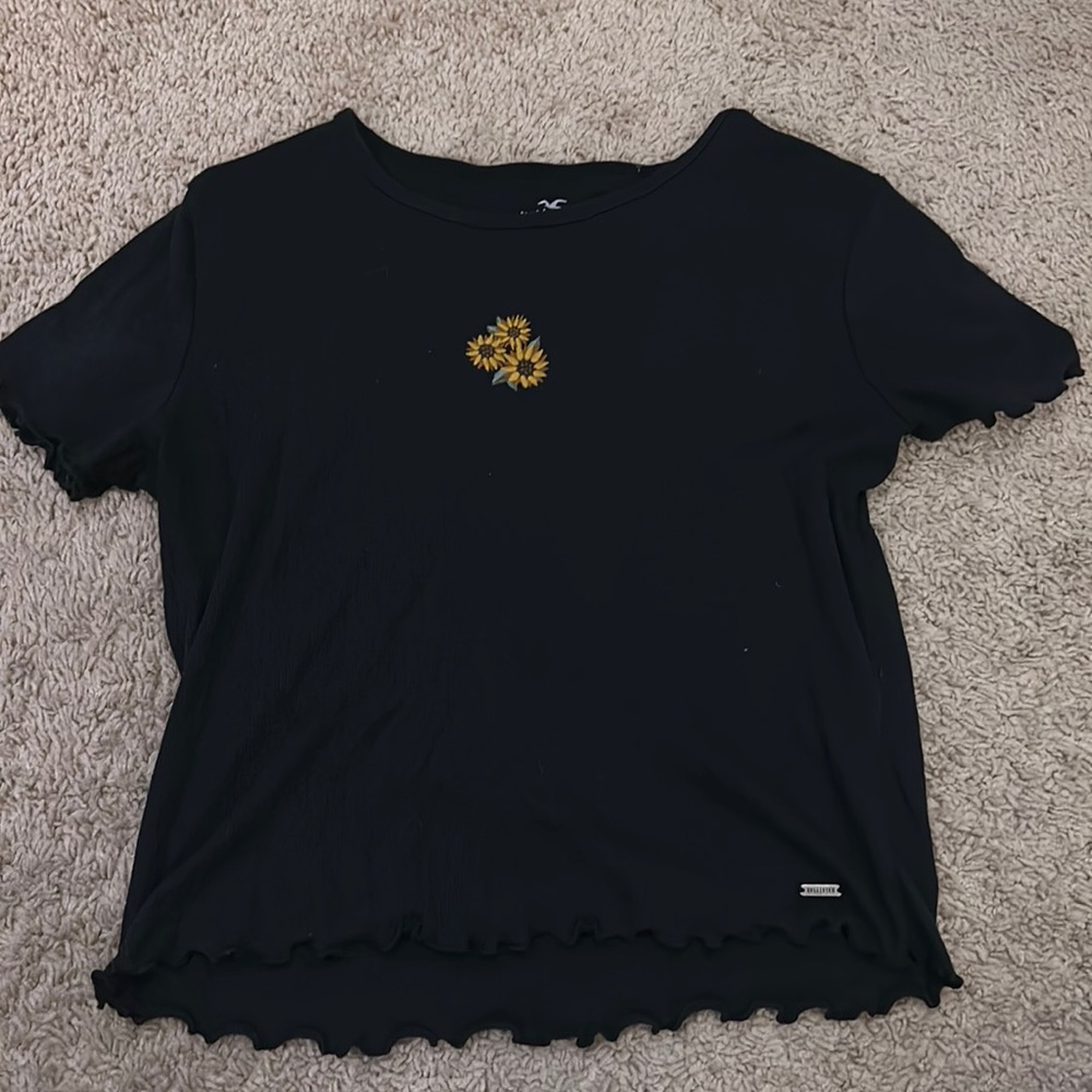 Black womens shirt from Hollister.